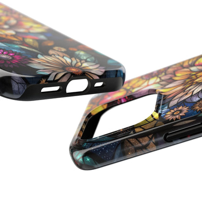 Phone Case - Stained Glass Flowers Design