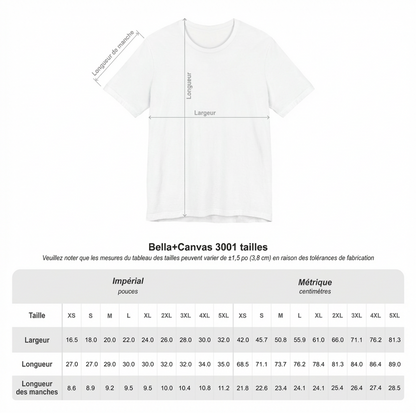 size chart, grandeur mesures