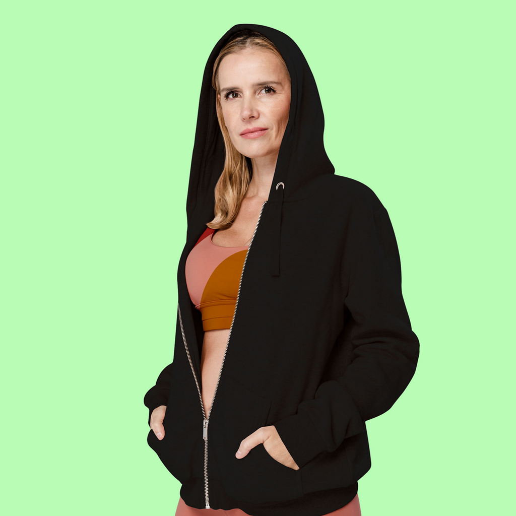 Zip-up hoodie