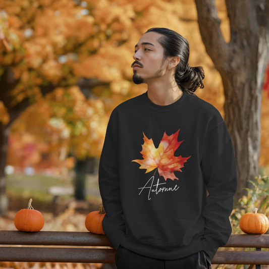 sweatshirt noir pour homme automne
