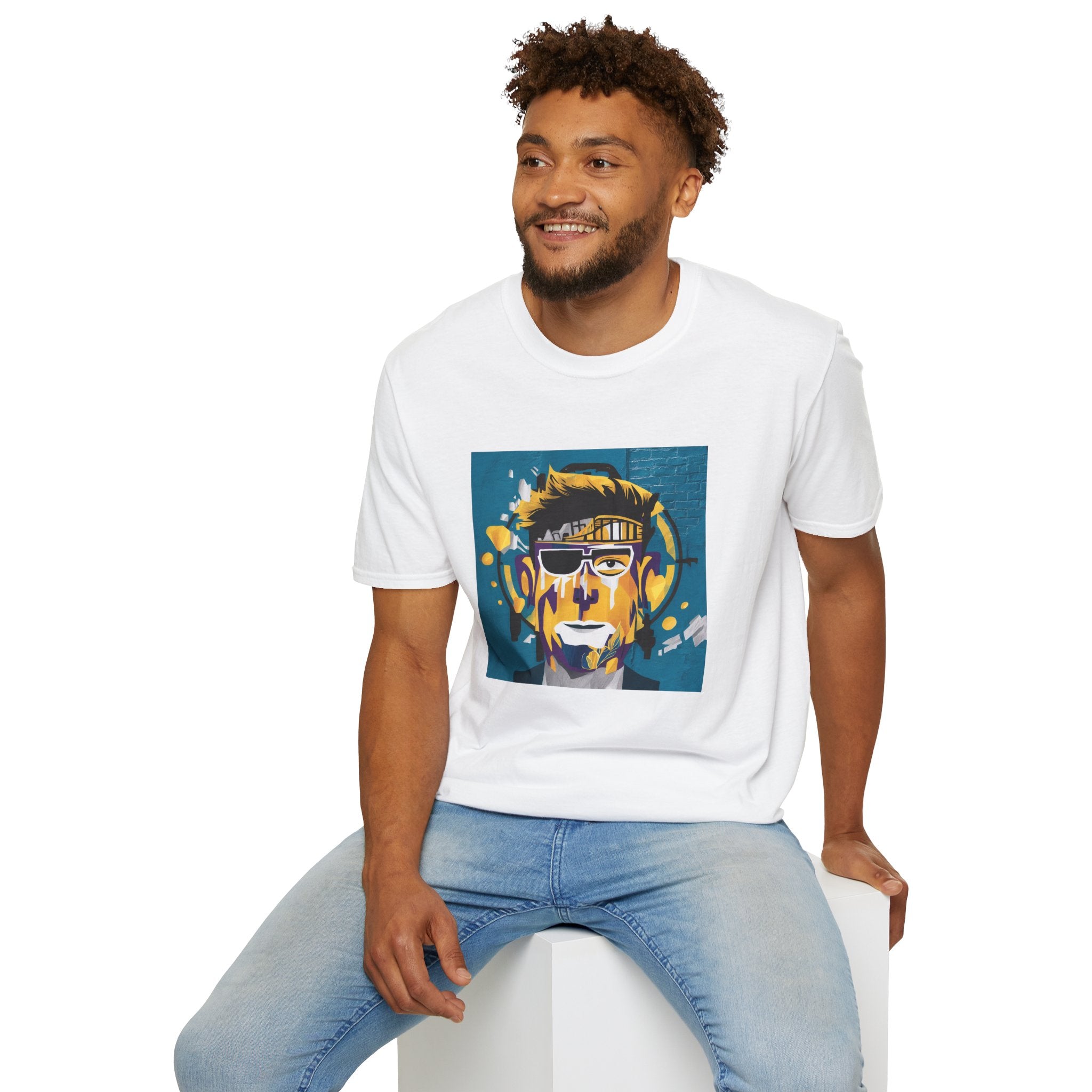 homme t-shirt artistique