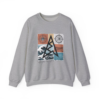 sweatshirt grey men boat design