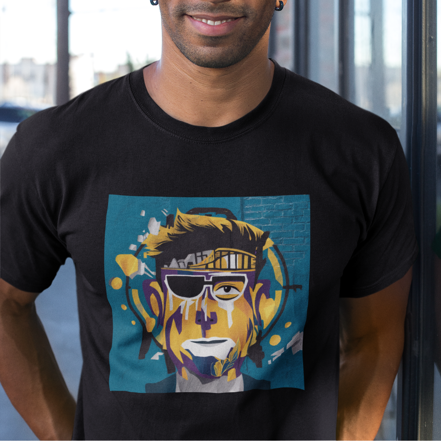 Abstract painting t-shirt