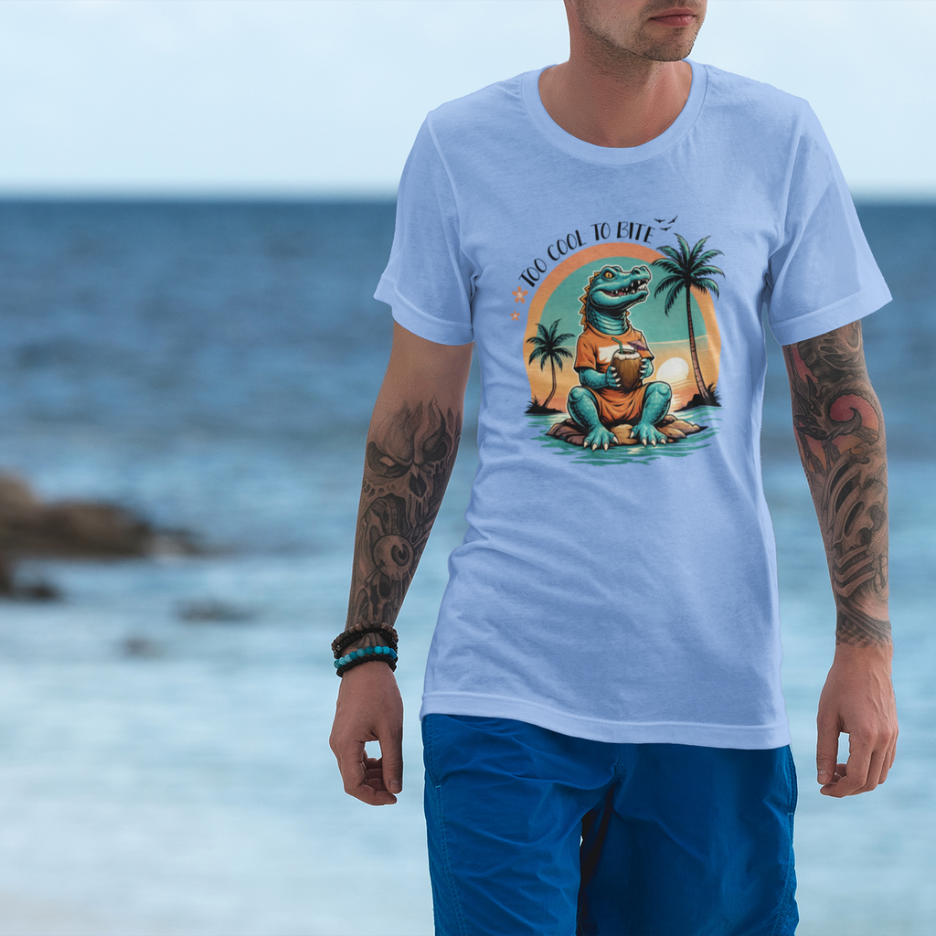 blue bleu t-shirt